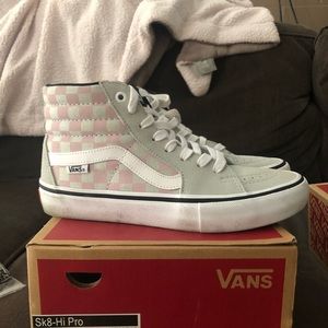 Vans checkered hi tops